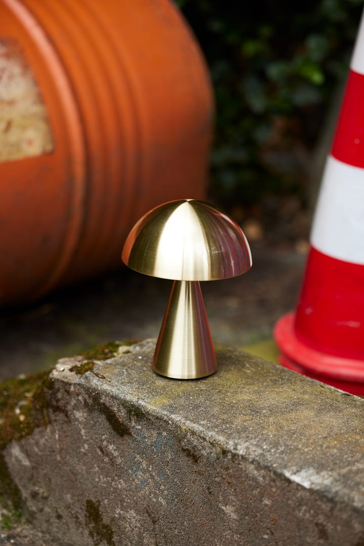 Mush kannettava pöytävalaisin, Brass Hübsch Interior