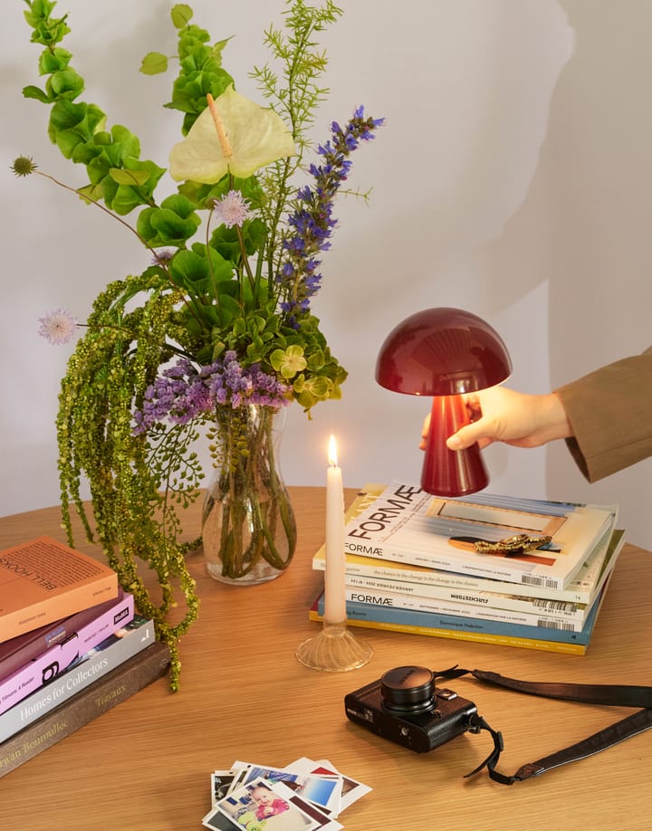 Mush kannettava pöytävalaisin, Punainen Hübsch Interior