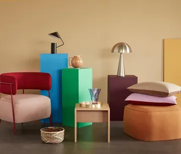 Mush pöytälamppu - Brass, tall 50 cm - Hübsch Interior