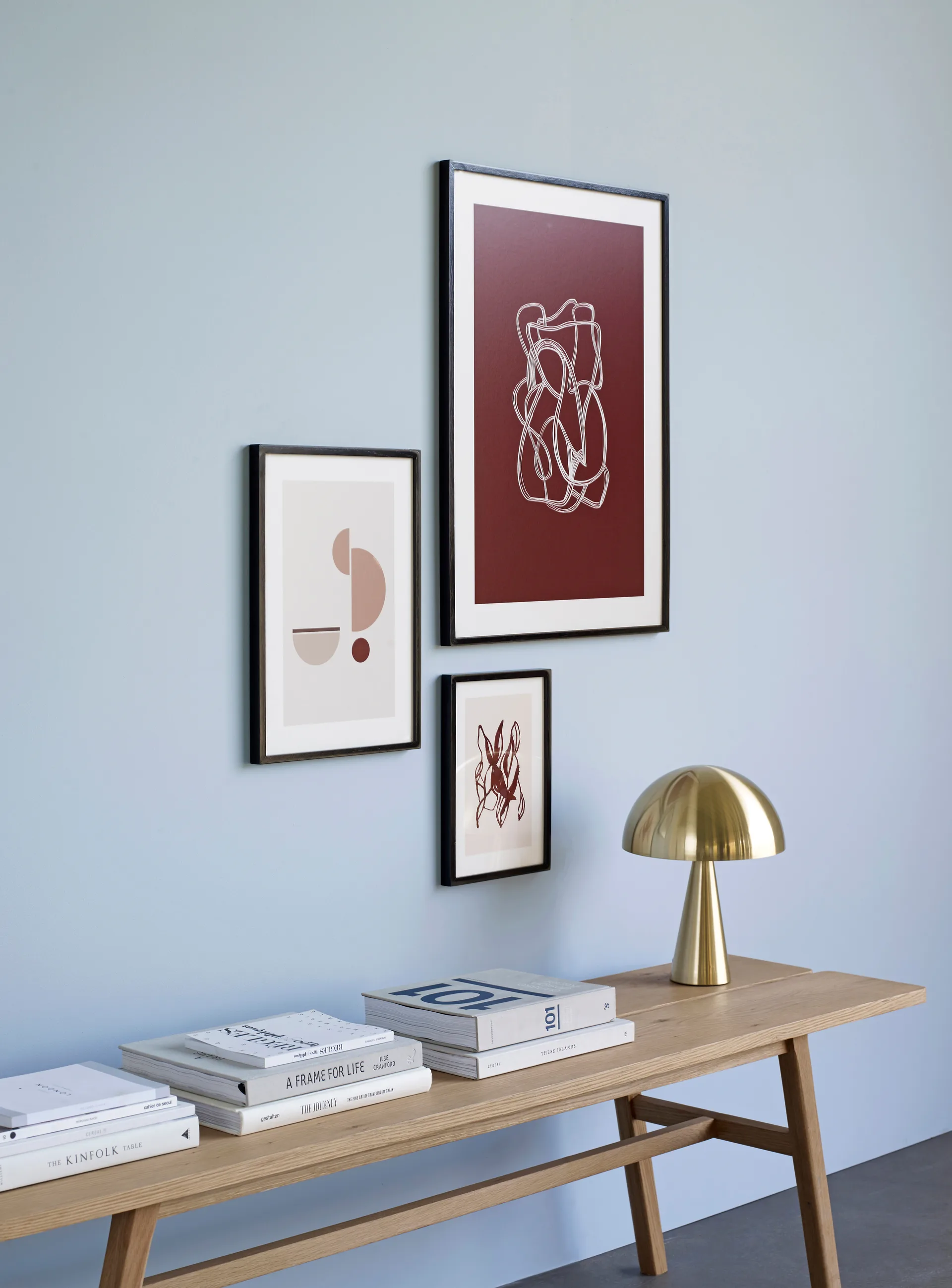 Mush pöytälamppu mini, Brass Hübsch Interior