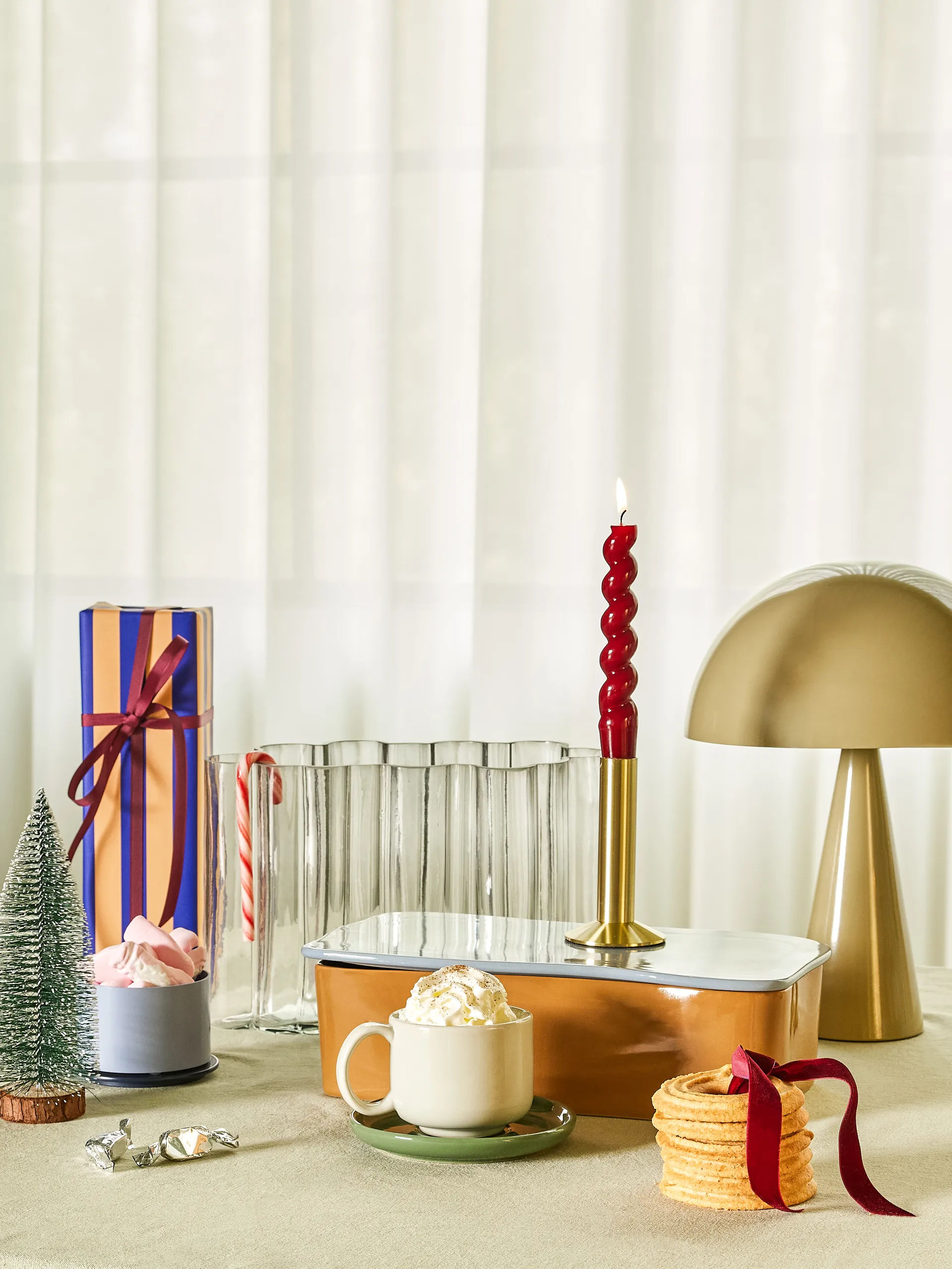 Mush pöytälamppu mini, Hiekka Hübsch Interior