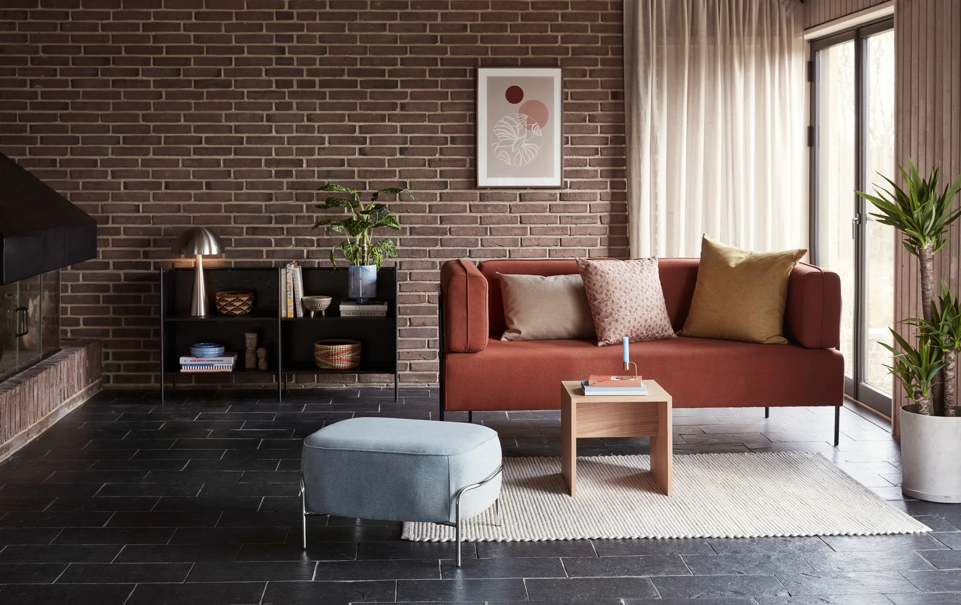 Mush pöytävalaisin mänty, Nikkeli Hübsch Interior