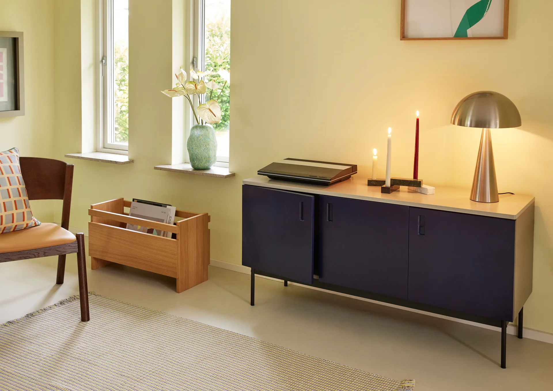 Mush pöytävalaisin mänty, Nikkeli Hübsch Interior