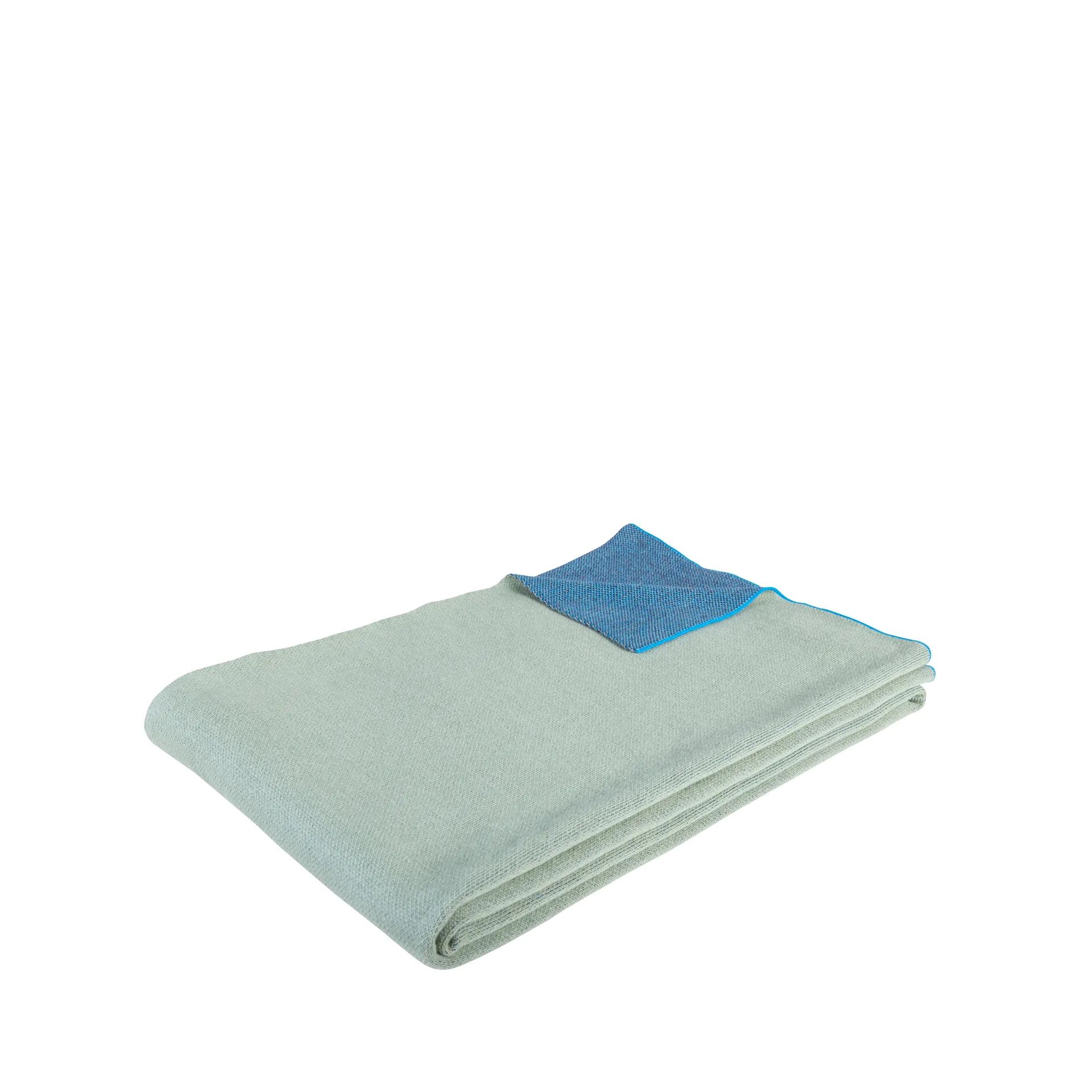 Puuvillainen viltti 130x200 cm, Vihreä-sininen Hübsch Interior