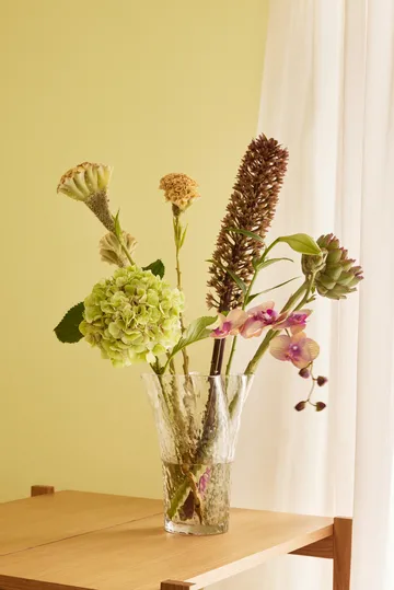 Ruffle-maljakko - Kirkas - Hübsch Interior