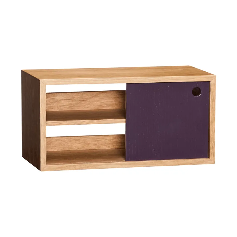 Hübsch Slide hylly Burgundy, 40x20x20 cm