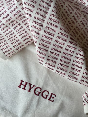 Humdakin Embroidered -keittiöpyyhe - Off white/Red - Humdakin