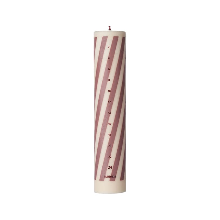 Humdakin kalenterikynttilä 25 cm, Candy Cane Humdakin