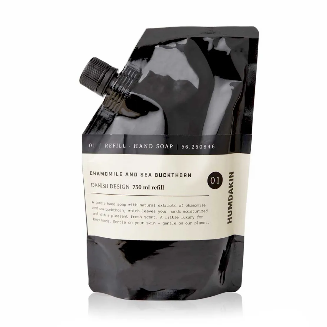 Humdakin käsisaippua refill 750 ml, Chamomille & sea buckthorn Humdakin