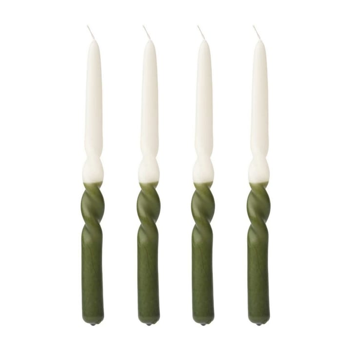 Humdakin kierrekynttilät 30 cm 4-pakkaus - Shell-fern - Humdakin