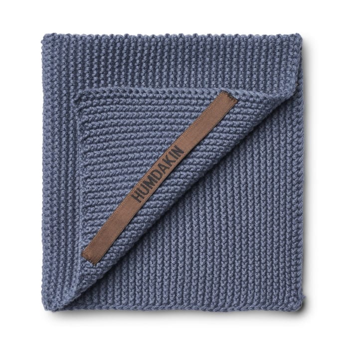 Humdakin Knitted -tiskipyyhe 28x28 cm - Blue stone - Humdakin