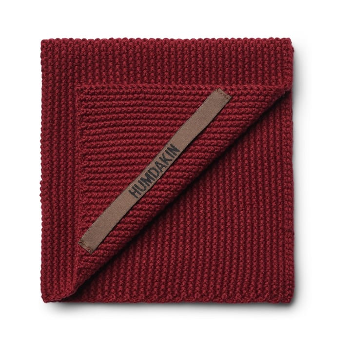 Humdakin Knitted -tiskipyyhe 28x28 cm - Maroon - Humdakin