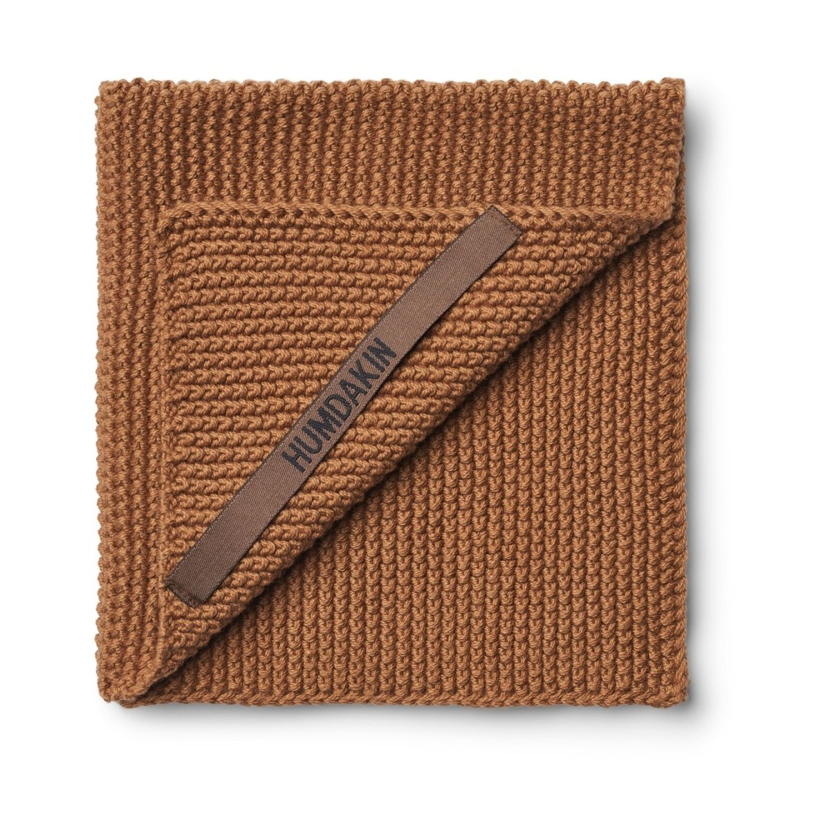 Humdakin Knitted tiskipyyhe 28x28 cm Tabacco | Skandinaavinen Sisustus | Tiskirätit ja tiskiharjat | Ruskea
