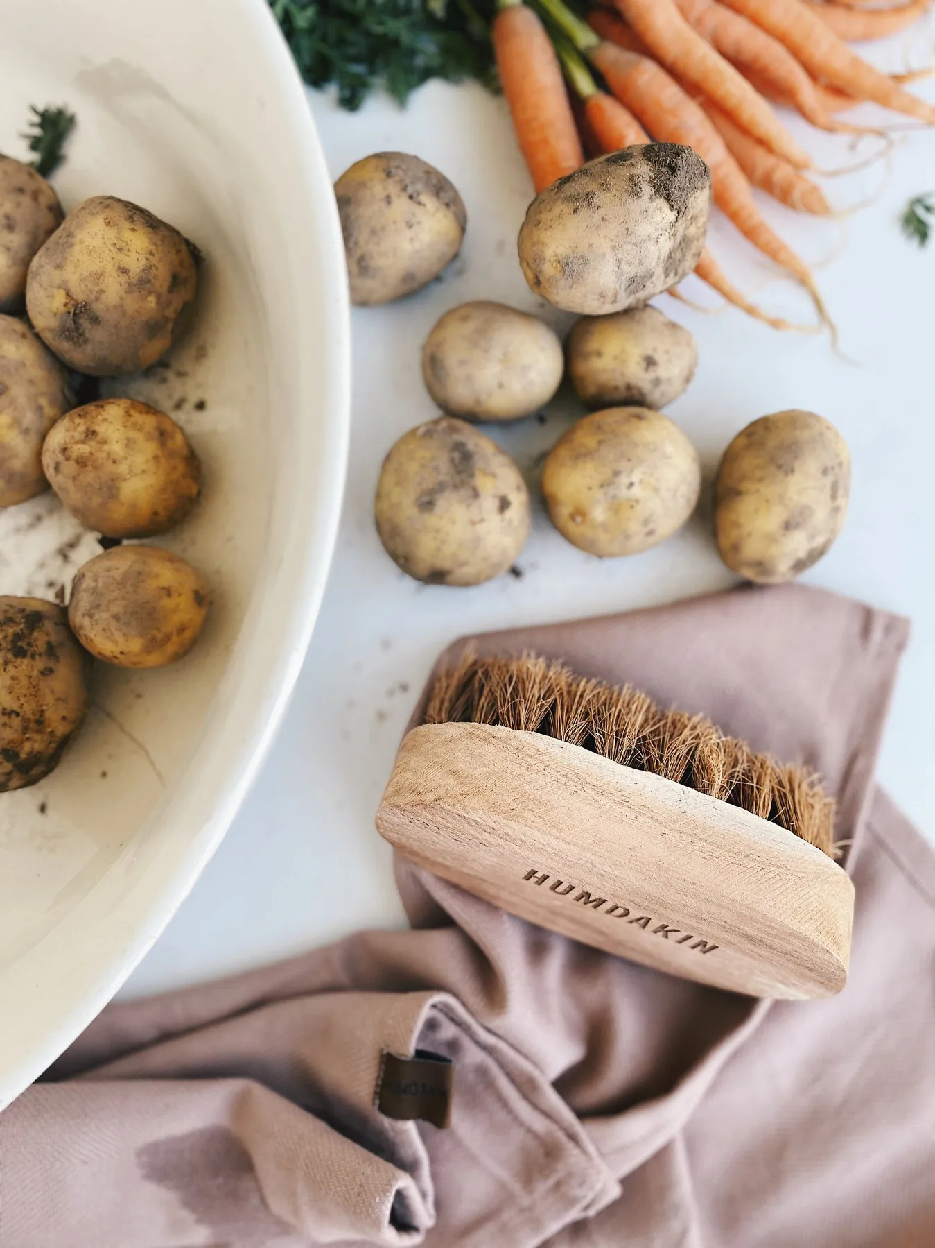 Humdakin puuharja bambu, Medium Humdakin