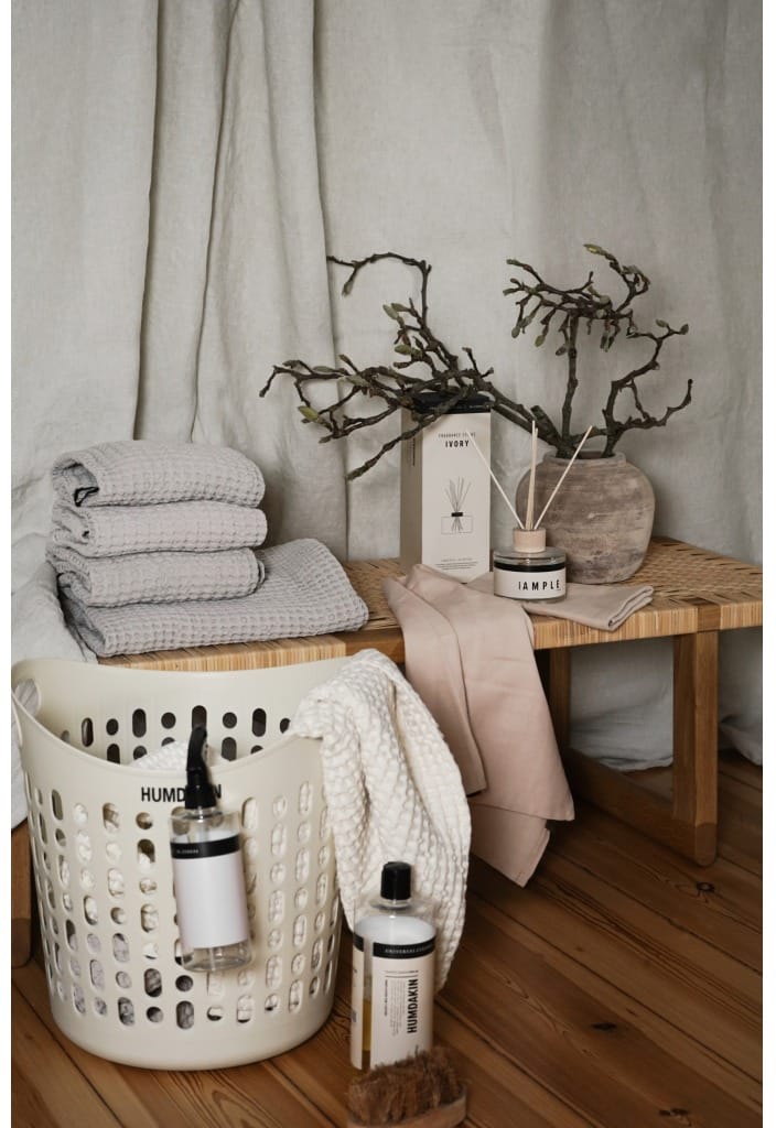Humdakin pyykkikori Ø 39 cm, Beige Humdakin