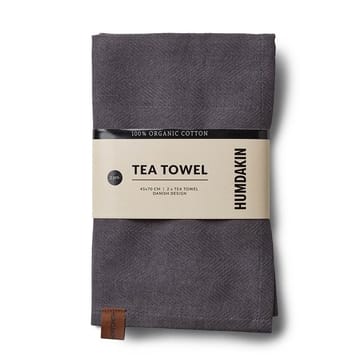 Humdakin Recycled keittiöpyyhe 45 x 70 cm 2-pack - Dark ash - Humdakin