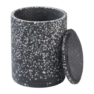 Humdakin Terrazzo kannellinen maljakko Ø 10 cm - Black - Humdakin