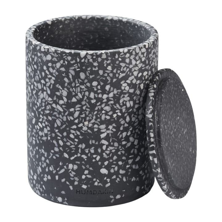 Humdakin Terrazzo kannellinen maljakko Ø 13 cm - Black - Humdakin