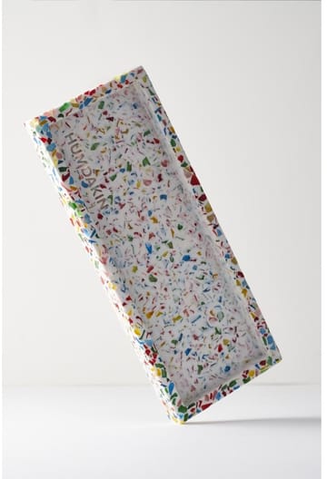 Humdakin Terrazzo -tarjotin 10 x 25 cm - Rainbow - Humdakin