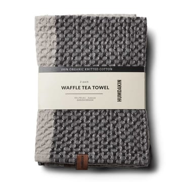 Humdakin Waffle -keittiöpyyhe 45x70 cm 2-pakkaus - Coal-stone - Humdakin