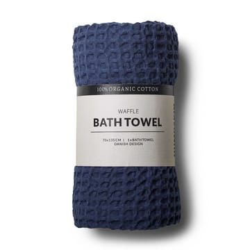 Humdakin Waffle -kylpypyyhe 70x135 cm - Sea blue - Humdakin