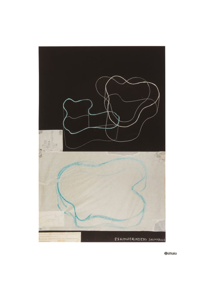 Aalto art Sketch black juliste - 50x70 cm - Iittala
