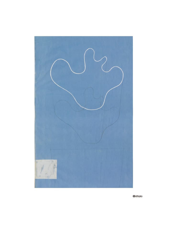 Aalto art Sketch blue juliste - 50x70 cm - Iittala