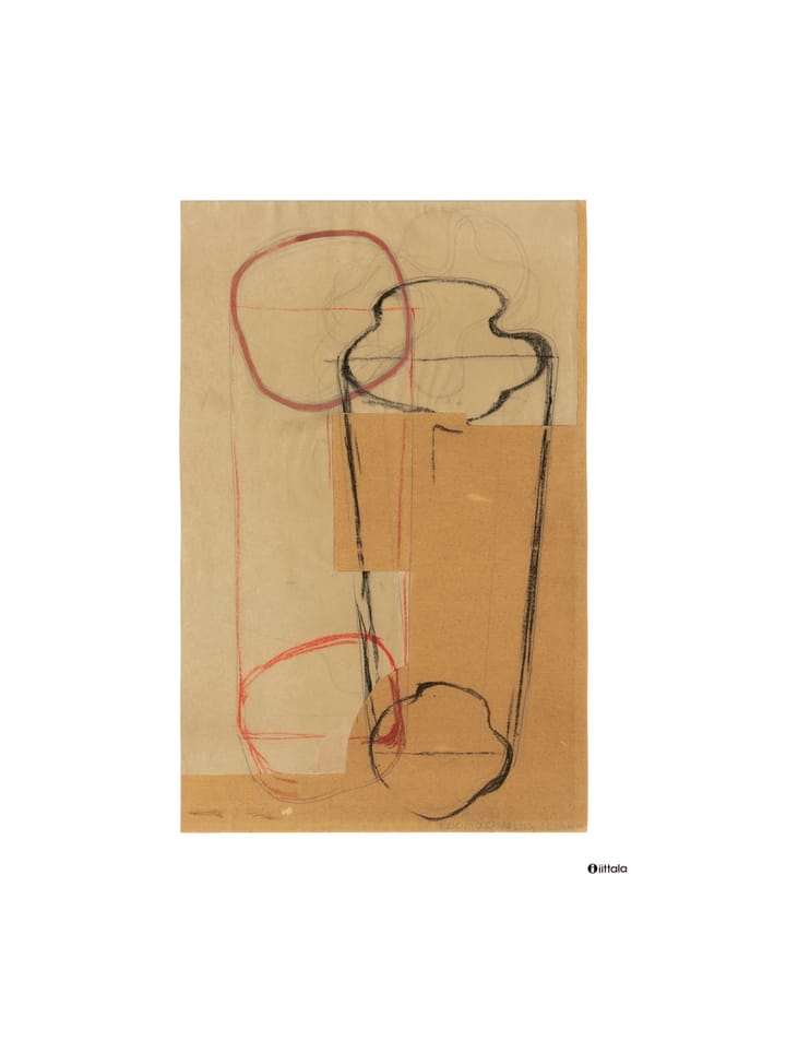 Aalto art Sketch brown juliste - 50x70 cm - Iittala