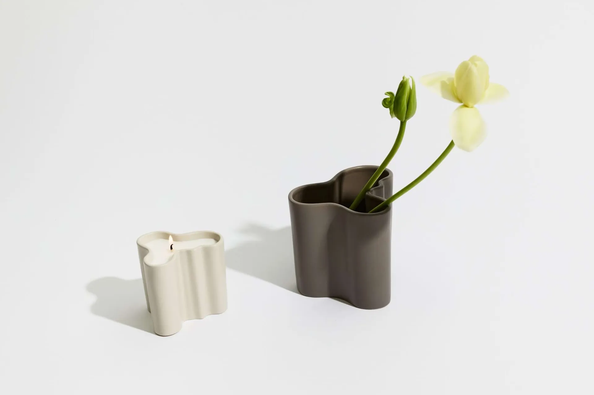 Aalto tuoksukynttilä 11 cm, Tuhka Iittala