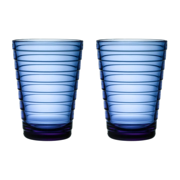 Aino Aalto juomalasi 2 kpl 33 cl - Ultramariininsininen - Iittala