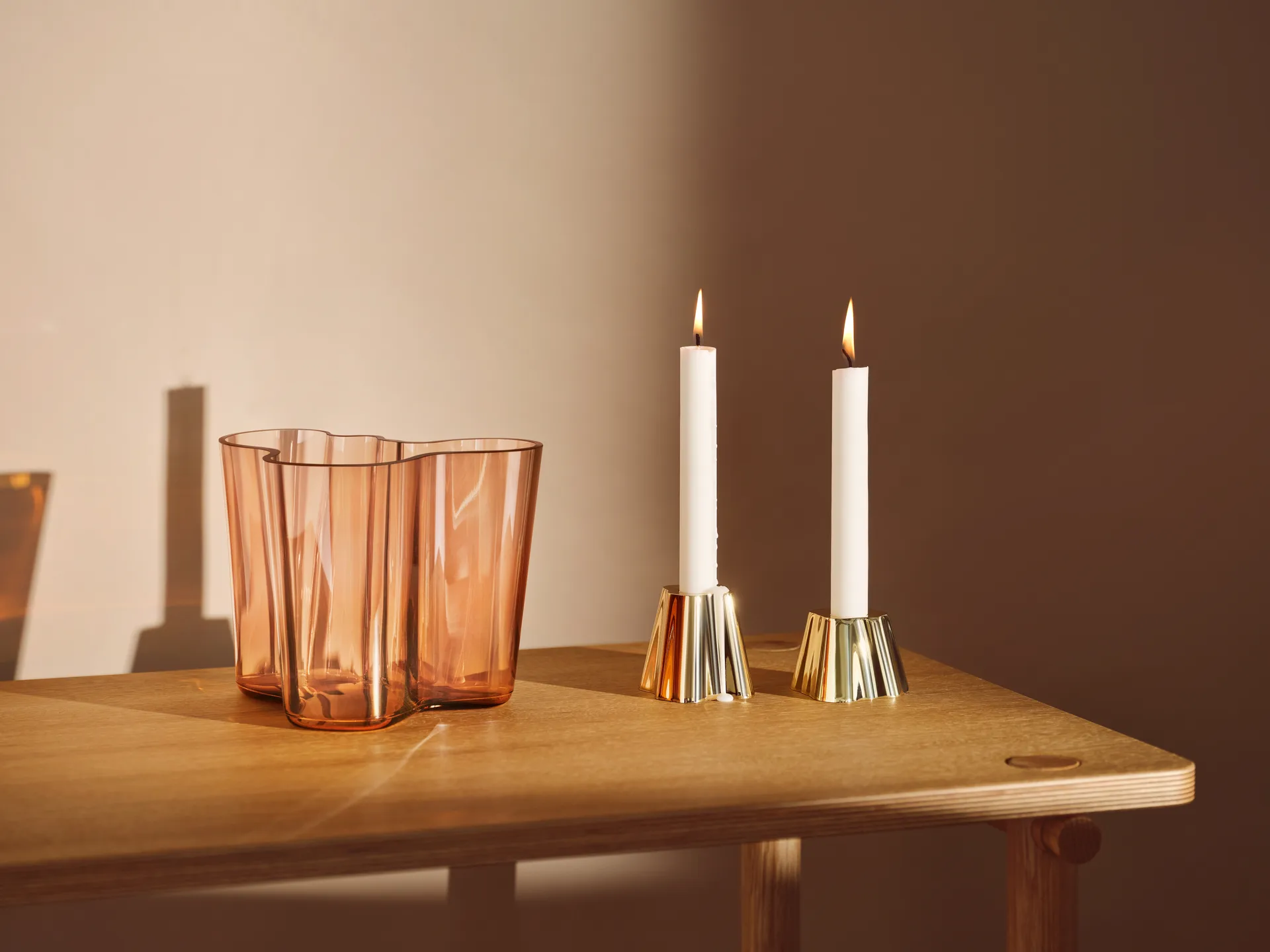 Alvar Aalto -maljakko rionruskea, 160 mm Iittala