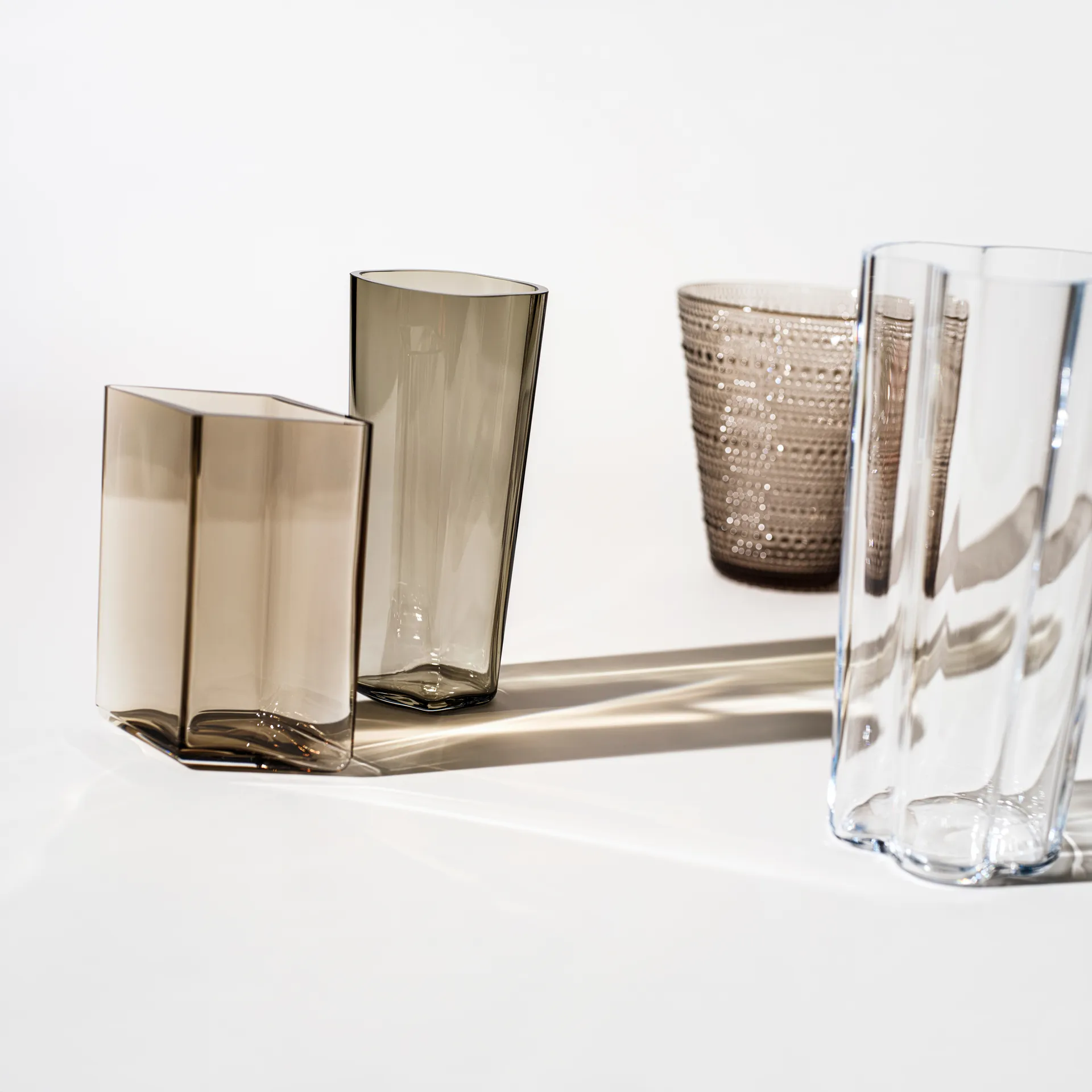 Alvar Aalto Maljakot, Kirkas, 220 mm Iittala