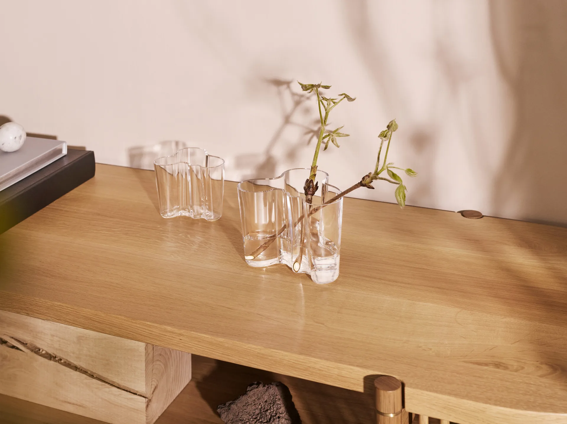 Alvar Aalto Maljakot, Kirkas, 95 mm Iittala