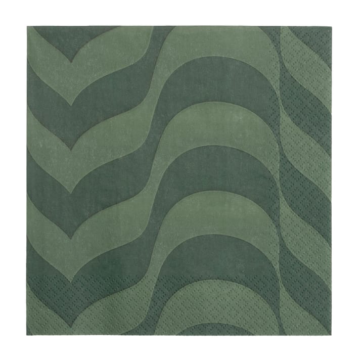 Alvar Aalto paperiservetti 33x33 cm 20-pakkaus - Sammaleenvihreä - Iittala