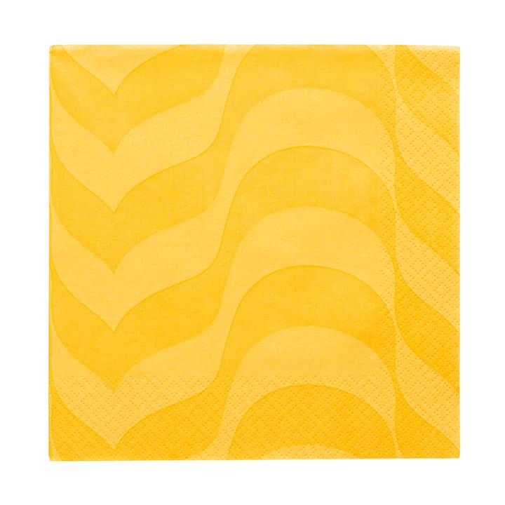 Alvar Aalto servetti 33 x 33 cm 20-pakkaus - Keltainen - Iittala