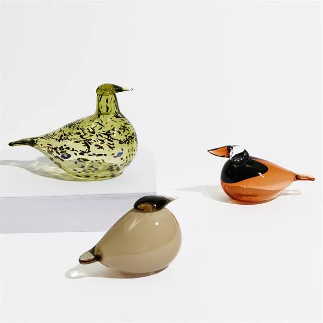 Birds by Toikka Kuningaskalastaja, Pomeranssi, 15,5x7 cm Iittala