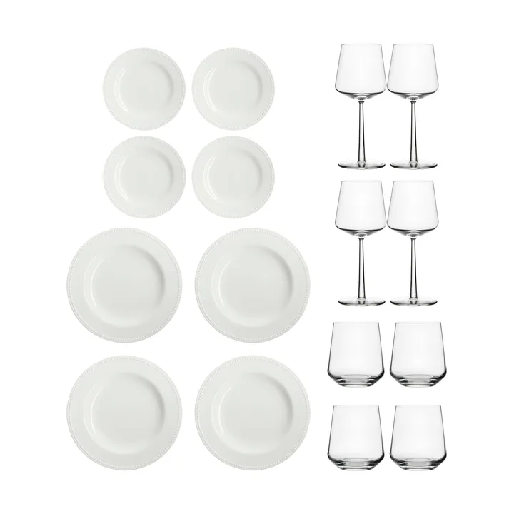 Essence & Dots illallisen aloitussetti 32 osaa - Kermanvalkoinen - Iittala