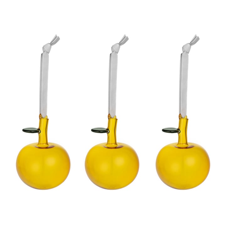 Iittala lasiomena, 3-pakkaus - Keltainen - Iittala