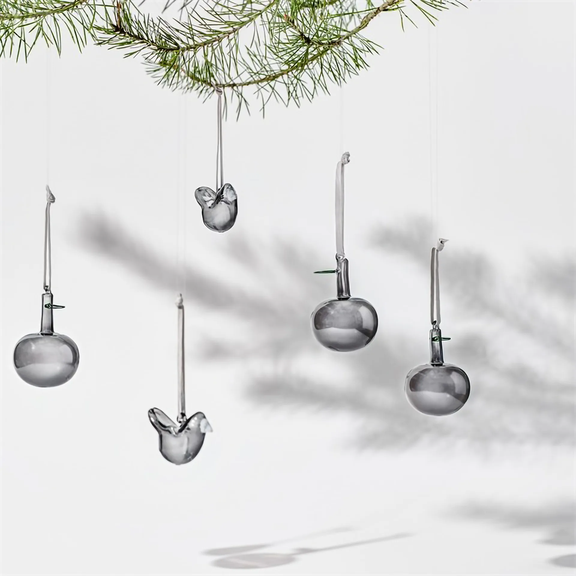 Iittala lasiomena Ø6 cm 3-pack, Harmaa Iittala