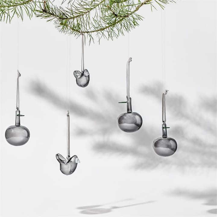 Iittala lasiomena Ø6 cm 3-pack, Harmaa Iittala