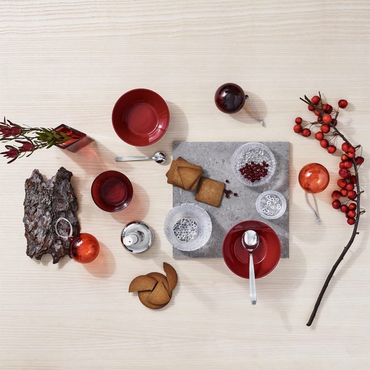 Iittalan lasinen joulupallo 80 mm 5 kpl, Punainen Iittala