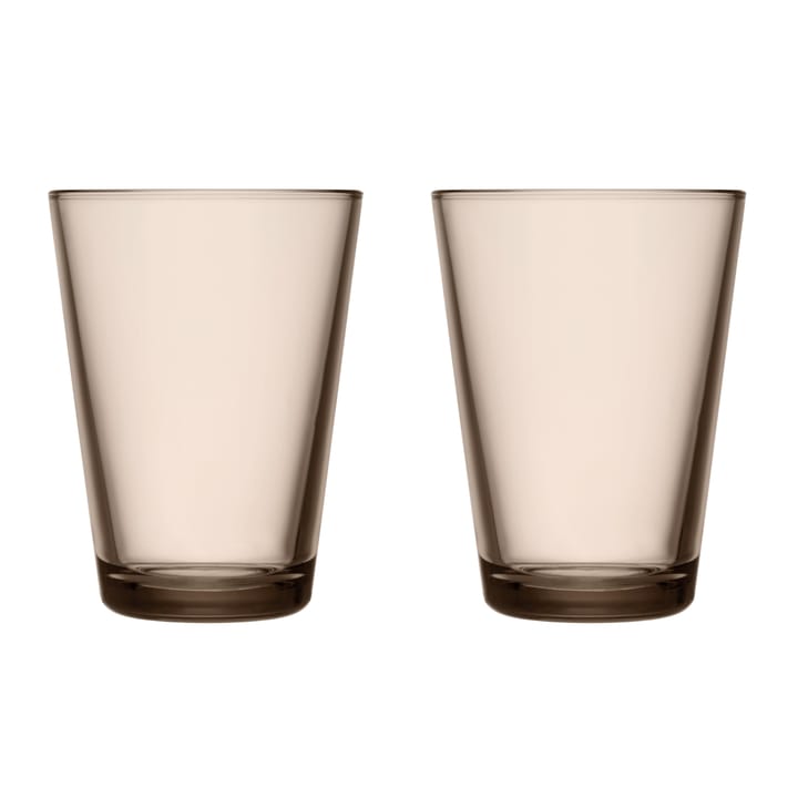 Kartio juomalasi 40 cl 2 kpl - Pellava - Iittala