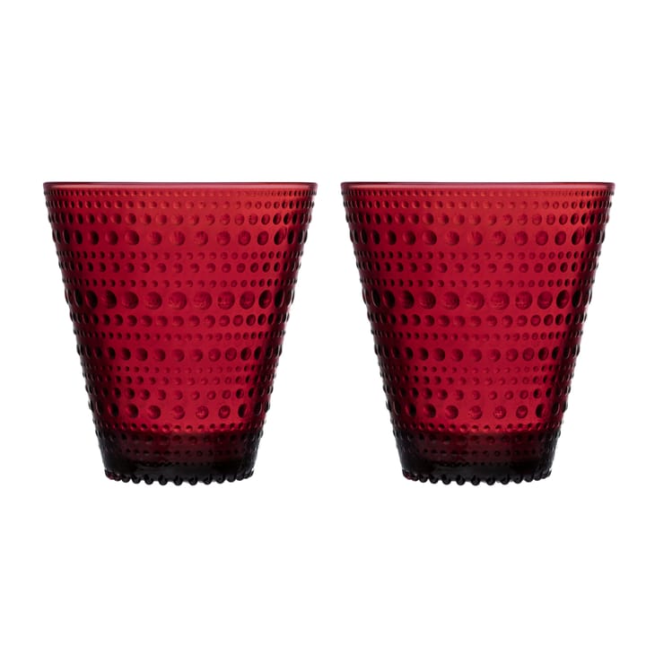 Kastehelmi juomalasi 30 cl 2 kpl - karpalo (punainen) - Iittala