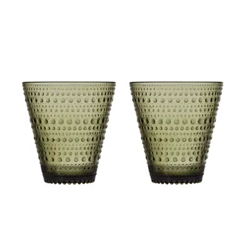 Kastehelmi juomalasi 30 cl 2 kpl - vihreä - Iittala
