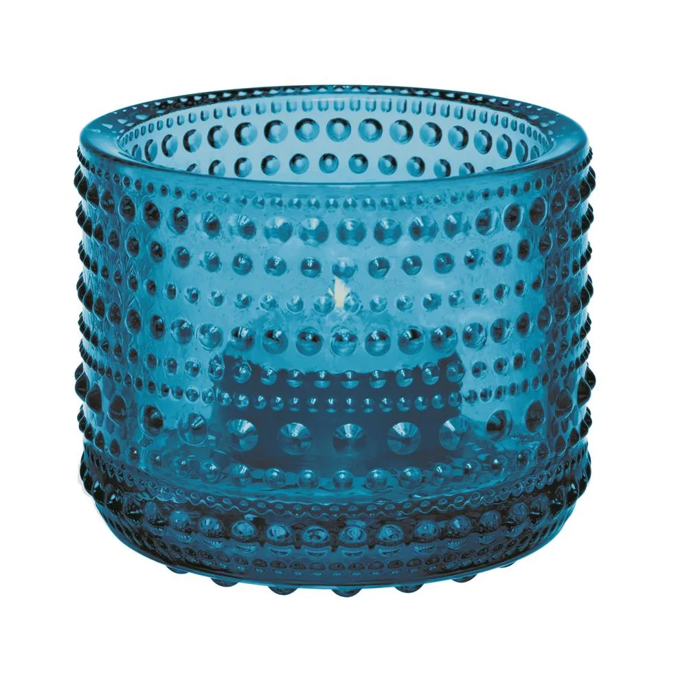 Kastehelmi kynttilälyhty 64 mm, turkoosi Iittala