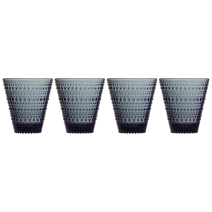Kastehelmi lasi 30 cl 4 kpl - Tummanharmaa - Iittala