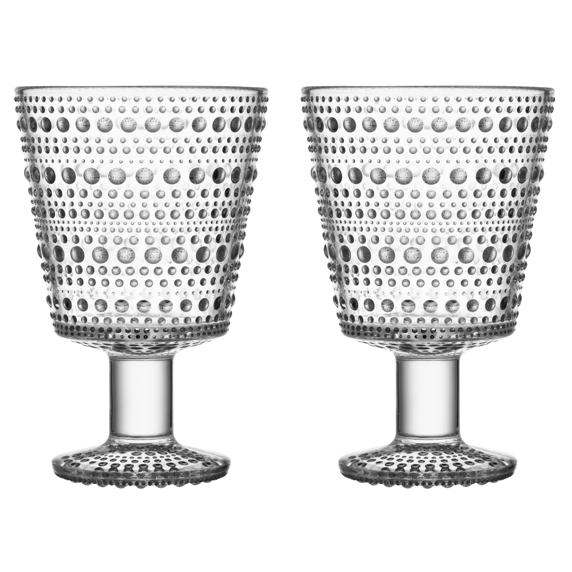 Kastehelmi viskilasi jalallinen 26 cl 2 kpl, selvä Iittala