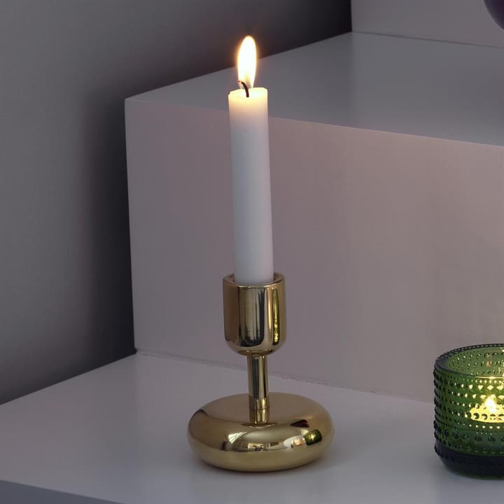 Nappula-kynttilänjalka messinki - iso 183 mm - Iittala