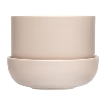 Nappula ruukku aluslautasella Ø17 cm k13 cm - Beige - Iittala