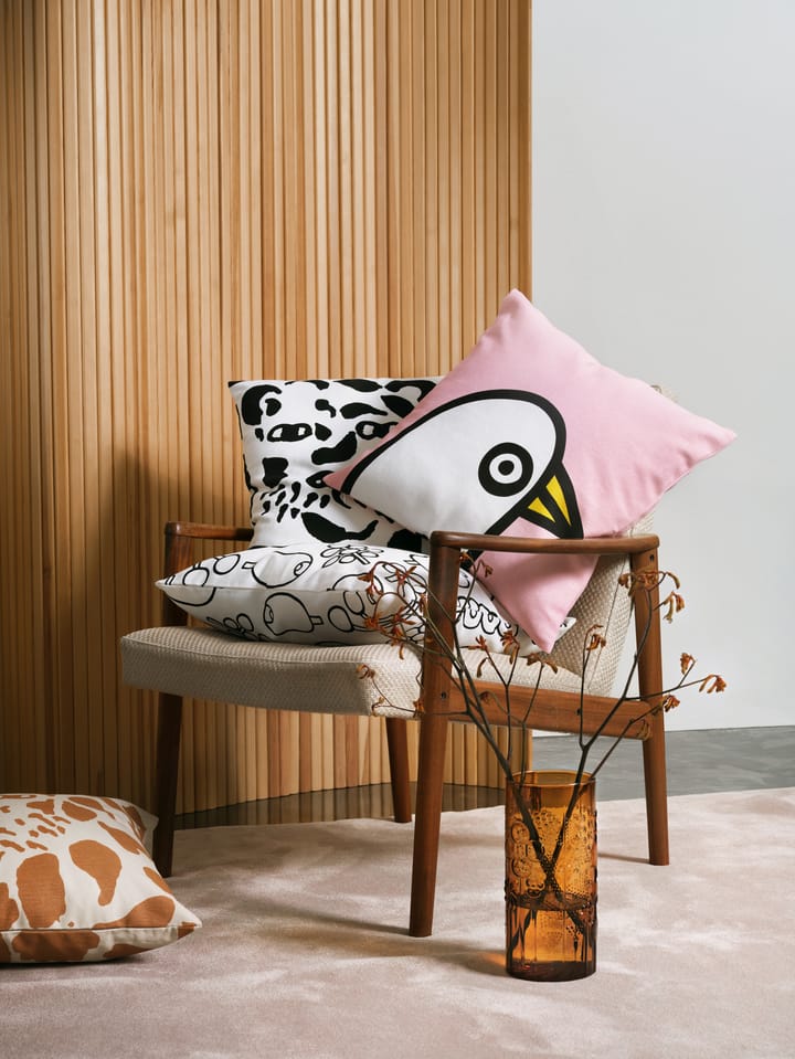 Oiva Toikka Birdie -tyynynpäällinen 47x47 cm - Vaaleanpunainen - Iittala